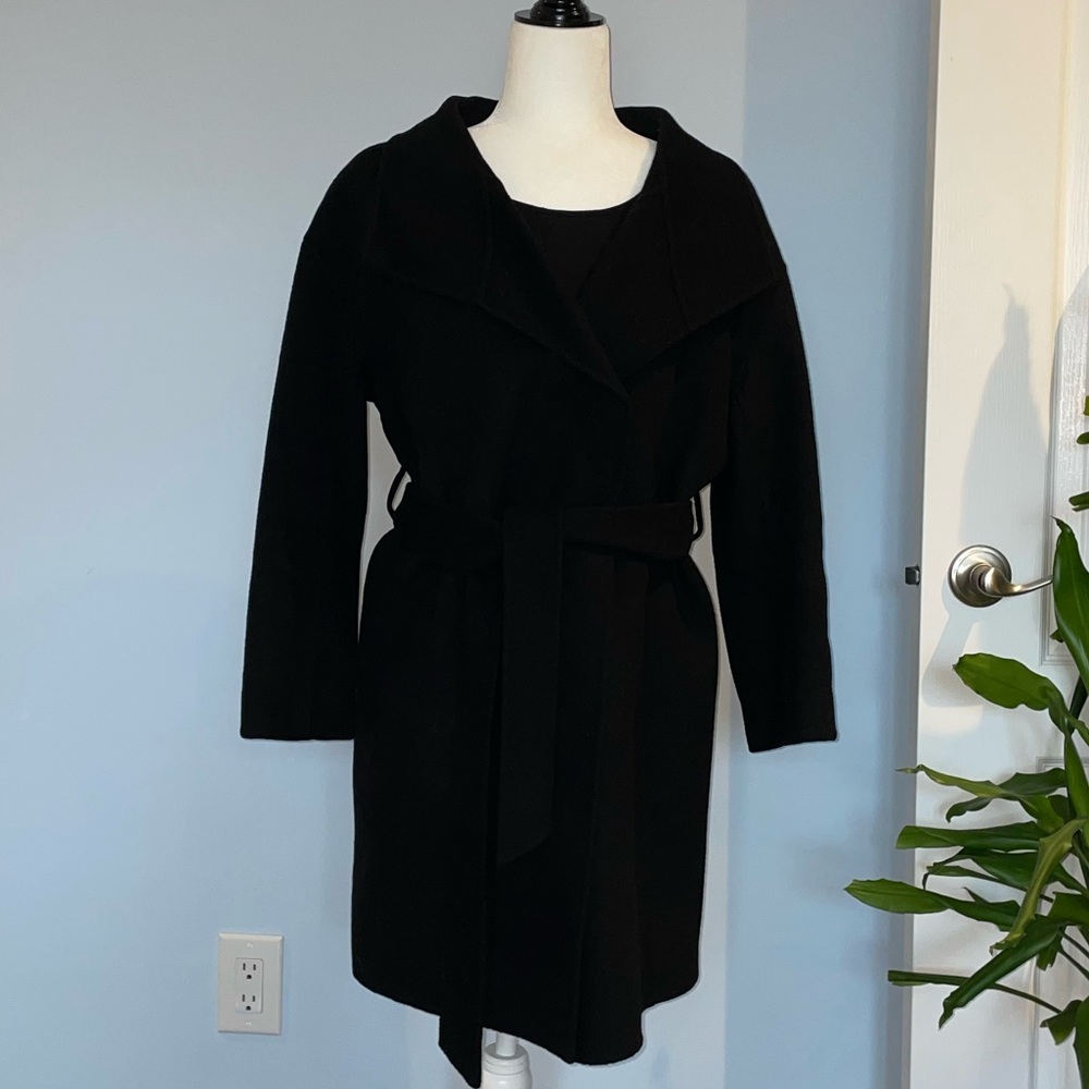 BR Black Wool Coat - Picture 2 of 9